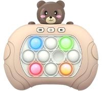Console De Jeu Quick Push Bubbles,Jeu Fidget Électronique,Puzzle Pop It Game Machine,Push Pop Bubble Sensory Fidget Toy,Sensory Fidget Toys For Kids,Machine Jeu Puzzle-Pop (Ours Couleur)