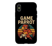 Console de Jeu rétro Funny Parrot Gamer Meme Coque pour iPhone X/XS