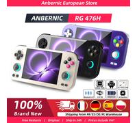 Console de jeu rétro portable Anbernic RG476H, écran LTPS In-Cell de 4,7 pouces, Android 13, stockage 128 Go UFS2.2, joystick 3D AI, WiFi, Bluetooth Black