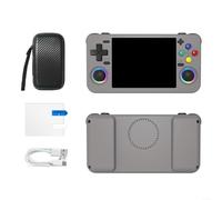 Console de jeu rétro portable avec 18 000 jeux préchargés, écran IPS 640 x 480 de 8,9 cm, batterie longue durée de 4 000 mAh, chargement de type C et pour OTG, appareil portable Open Source (E)