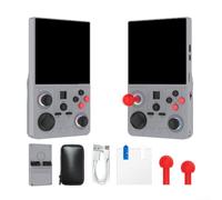 Console de jeu rétro portable, DC 40 V, moulée sur mesure, console de jeu 3D portable avec WiFi, dieu de la guerre, système de jeu tout-en-un amusant en déplacement (gris)