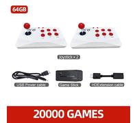 Console De Jeu Vidéo Irus Corn Arcade, Anciers De Jeu Tv 4k Avec Double Manette D'arcade, 41000 Jeux Pour Macloser, Sega, Ps1, Atari, Cadeau Pour Enfant-20000 - 2 Joysitck