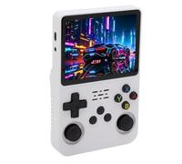 Console de Jeu Vidéo Portable Rétro, Console de Jeu Rétro Portable - Écran 640 X 480 3,5 Pouces, Format de Poche, 3000 MAh, Double Joystick 3D (Blanc) (128G)