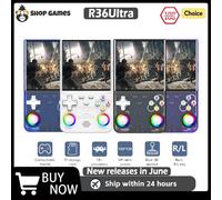 Console de jeu vidéo R36 Ultra 2025 Open Source, système Linux, écran IPS de 4.0 pouces, lecteur vidéo de poche Portable 64 go, meilleurs jeux Purple 128GB