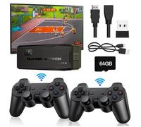 Console de Jeu Vidéo Rétro M8 PRO 64G 15000+ Jeux HDMI 4K HD avec 2 Manettes Boutons DIY Prend en charge 12 émulateurs