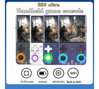 Console de jeu vidéo rétro R36 Ultra Portable, écran IPS de 4.0 pouces, 128 go préchargé, lecteur de poche Portable avec système Linux Purple 128GB