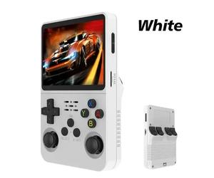 Console de jeu vidéo rétro R36S Plus, système Linux, écran IPS 3.5 ", lecteur vidéo de poche portable, 64 Go, 128 Go Purple