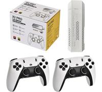 Console de jeu vidéo rétro X2 PRO 4K Game Stick 3D HD 128G 256G sans fil Manette TV 50 émulateur (128G 40000+jeux)