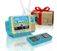 Console de Jeux rétro - 42 JALECO + 168 Jeux Classiques, 2,4G sans Fil 2 Joueurs, écran IPS 3,0 Pouces, Extension TF Card, idéale pour Les Enfants (Bleu-Console de Jeu rétro)