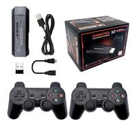 Console de jeux rétro 4K Game Stick HD 64 Go intégrée 35500 + jeux 3D 40 simulateurs avec manette sans fil