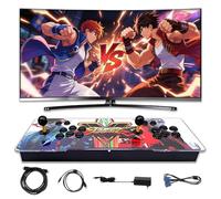 Console de Jeux Rétro 8000 3D WiFi Games in 1, Jeux vidéo Plug and Play Ecran HD 1280*720, Jusqu'à 4 Joueurs, Support Joystick Externe, Personnalisation des Touches (Personnages Rouges et Bleus)