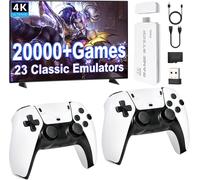 Console De Jeux Retro, Console Rétro Gaming Plug & Play Tv - Game Stick Hdmi Avec 20.000+ Jeux Vidéo, 2 Manettes Sans Fil, Console De Jeux Pour Famille (Up1+)