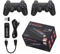 Console de jeux rétro X2 Plus télécommande sans fil 30 000 jeux 3D HD TV émulateurs PS1 pour plus de 30 Go/GBA 128 GO