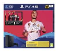 Console de jeux PS4 Pro 1 To Noir + Jeu Fifa 20 + Voucher PS Plus 14j