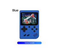 Console de jeux vidéo portable mini rétro Twitch (bleue) avec écran LCD couleur 8 bits et 400 jeux intégrés.