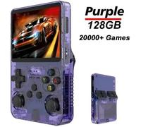 Console de jeux vidéo rétro R36S - Purple - 20000 jeux intégrés - écran IPS 3.5 pouces