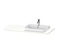 Duravit Console-lavabo Happy D.2 Plus HP031KR3636 130x55 cm avec découpe 2000 vasque à droite blanc
