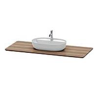 meuble sous vasque Duravit Luv LU946107777 138,8x59,5x2,5cm, en bois massif, avec découpe 2000 , noyer
