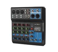 Console De Mixa De Carte Son HD A4 A5, Mélanur Audio Professionnel À 4 Ou 5 Canaux for Streaming en Direct, Équipement Audio DJ(A4)