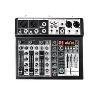 Console de mixa professionnelle 4, 6 ou 8 canaux avec interface USB 99DSP, alimentation fantôme 48 V for enregistrement et streaming(4 channel)