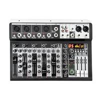 Console de mixa professionnelle 4, 6 ou 8 canaux avec interface USB 99DSP, alimentation fantôme 48 V for enregistrement et streaming(6 channel)