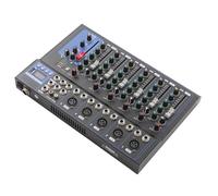 Console De Mixage Audio 7 Canaux, Table De Mixage Audio Portable, Cartes De Mixage De Bandes, Contrôle Du Volume Indépendant, Convient L'Enregistrement Musical, À La Diffusion Sur Internet Etc