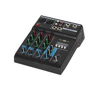 Console de mixage audio avec 4 canaux et Bluetooth pour karaoké, effets intégrés, mixage et enregistrement du son en studio, idéal pour les professionnels et la maison
