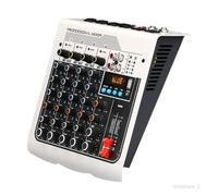 Console de mixage audio - Professionnelle - 6 canaux - USB - Réverbération - Adaptateur UE Multicolore TABLE DE MIXAGE