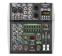 Console de mixage d'entrée 4/6 canaux 48 V 99 effets DSP Bluetooth DJ Mixer USB PC Play Record Podcast Table son AM-AX4 Musique live