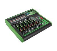 Console de mixage professionnelle 48 V 8 canaux avec entrée numérique USB MP3 Bluetooth Écran LED stéréo DJ Audio Mixer pour festivals de musique studios d'enregistrement