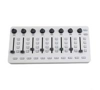 Console de mixage sans fil M-vave pour contrôleur Midi avec connexion BT et interface USB Huit boutons rotatifs 43 touches assignables Blanc