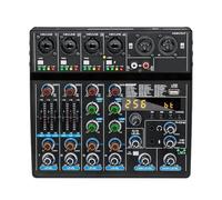 Console De Mixage Sonore À 6 Canaux, Bluetooth, USB, Ordinateur D'enregistrement, Alimentation Fantôme 48V, Retard De Répétition, Effet De Mixage Audio Facile à Utiliser