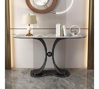 Console de rangement pour entrée, table d'appoint étroite, console moderne avec plateau en marbre, table d'appoint décorative étroite pour salon, entrée, couloir, hall d'entrée - Design gain
