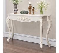 Console de rangement pour entrée, table d'appoint étroite, style victorien vintage - Meuble décoratif pour entrée, couloir ou hall d'entrée - Table basse avec pieds - Pièce d'exposition idéa