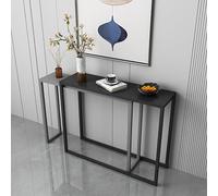 Console de rangement pour entrée, table d'appoint étroite, table console d'entrée étroite, plateau extensible, table de bar moderne en métal, bureau rectangulaire de style industriel pour sa