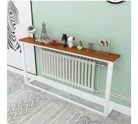 Console de rangement pour entrée, table d'appoint étroite, table de chevet efficace au-dessus d'un radiateur, en bois massif et acier, montage facile, design gain de place pour petits appart