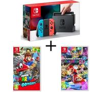 Console de salon - Nintendo - Switch - Joy-Con néon - Super Mario Odyssey - Mario Kart 8 Deluxe