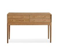 Console de Style campagnard de 47,24 Pouces avec 4 tiroirs, Table d'entrée rétro(Natural)