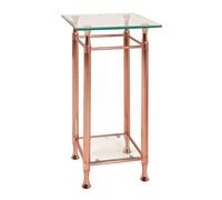 Console de telephone teinte cuivre, Dim : L35 x H72 x P35 cm --