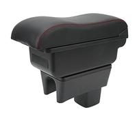Console de Voiture Organisateur de Stockage Voiture Console Accoudoir Boîte Grande capacité Lisse Toucher Noir Rouge Ligne Remplacement pour Swift 2005 2021