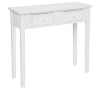 Console déco 2 tiroirs ""Charme"" Atmosphera - Blanc