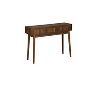sweeek Console décor bois de noyer 2 tiroirs - Linear Bois