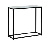 Console Delano Effet Marbre Blanc Blanc
