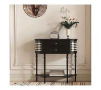 Console Demi-Lune Noire avec 2 tiroirs for entrée et Salon(S)