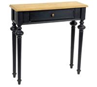 Console d'entrée Amadeus - New Legend - 1 tiroir - Bois et Mdf - Noir - 80x25x80cm