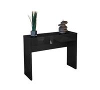 Console d'entrée ARENA avec tiroir coloris noir brillant - Dimensions 109 x 81 x 34 cm