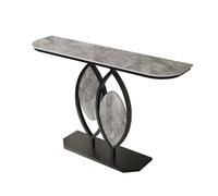 Console d'entrée avec cadre en métal, table d'entrée étroite avec étagères de rangement, petite table de canapé derrière le canapé, pour couloir, entrée, foyer, salon