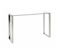 Console d'entrée design hytin 120cm - Paris Prix - Métal Inox - Argent Brillant - Moderne & Tendance