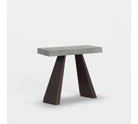 Console d'entrée extensible 90x40-300cm table grise Diamante Concrete