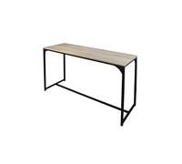 Toilinux - Console d'entrée Loft - Bois et métal - Loft Beige G